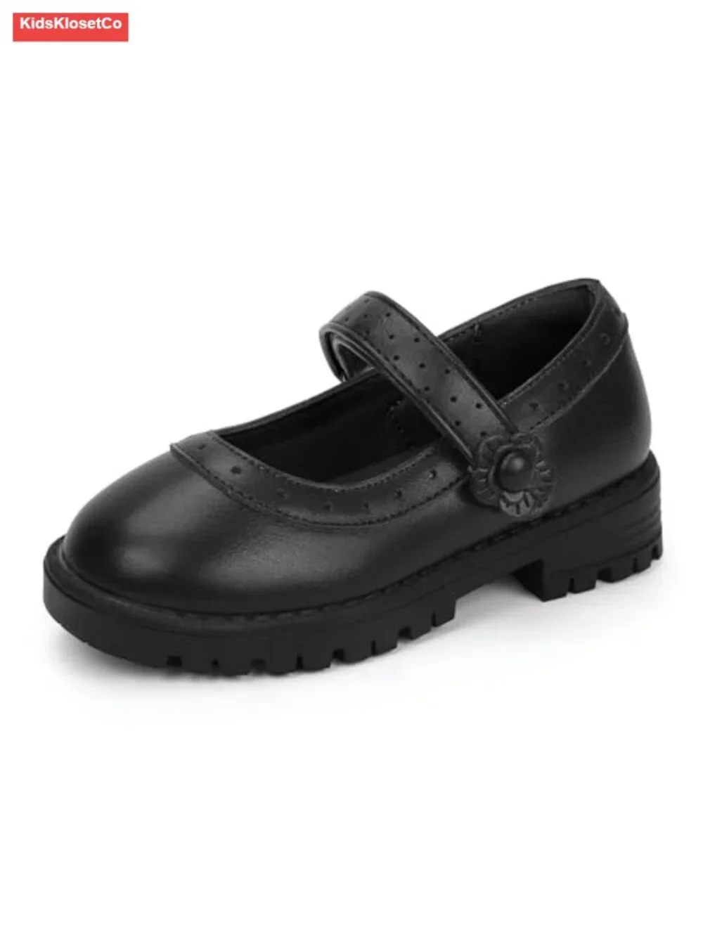 Girls Mary Jane Dress Shoes Platform Flats Round Toe School Uniform Shoes